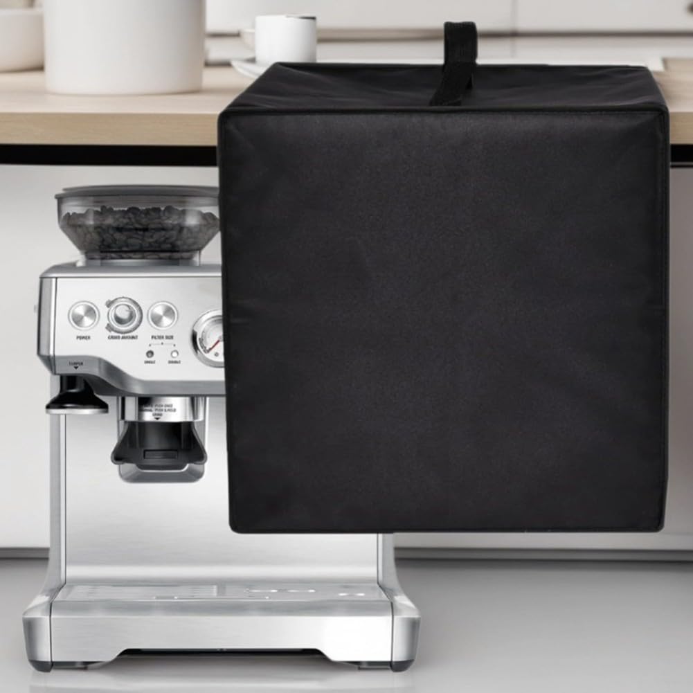 Polyester Espresso Machine Dust Cover for De'Longhi La Specialista Arte/For EVO EC9255M – 40x40x40 cm Snug-Fit Protective Cover with Bottom Ventilation