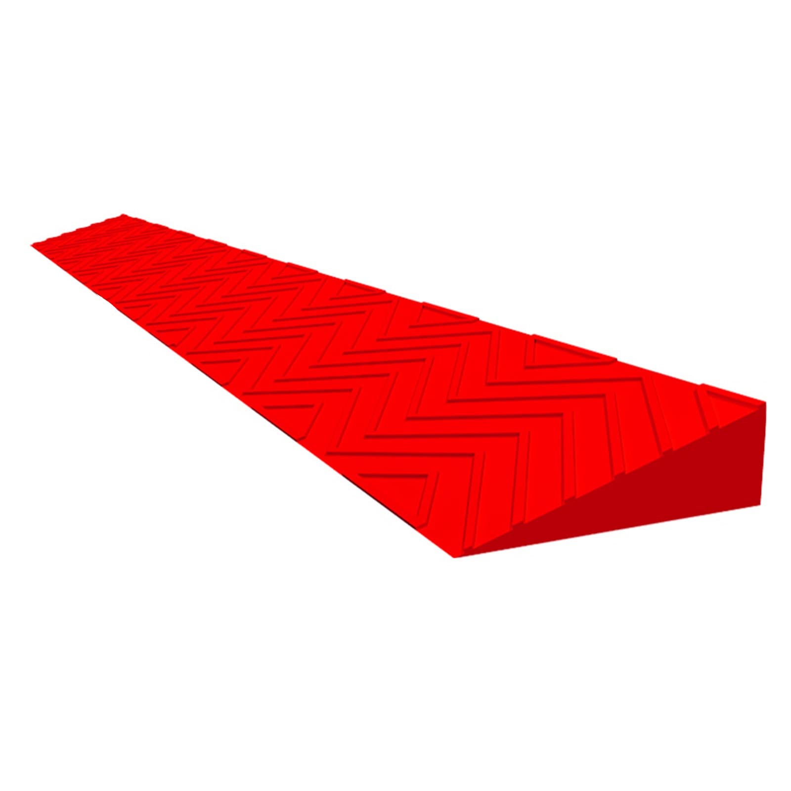 Rampa di soglia in plastica, cordoli per ponte portatile per doccia, porta del patio, cuscino spesso per sedia a rotelle ingresso sedia a rotelle capacità di carico ridotto, rosso, 100 x 80 x 2 cm