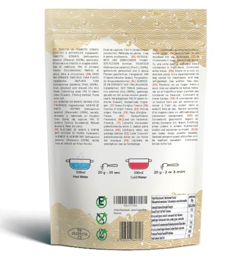 Umami Katsuobushi Bonito Hanakatsuo Flakes 40 gr – Von Japanern hergestellt, aus nachhaltigem Fischfang, nach Tradition geschnitten, langsam und schonend getrocknet