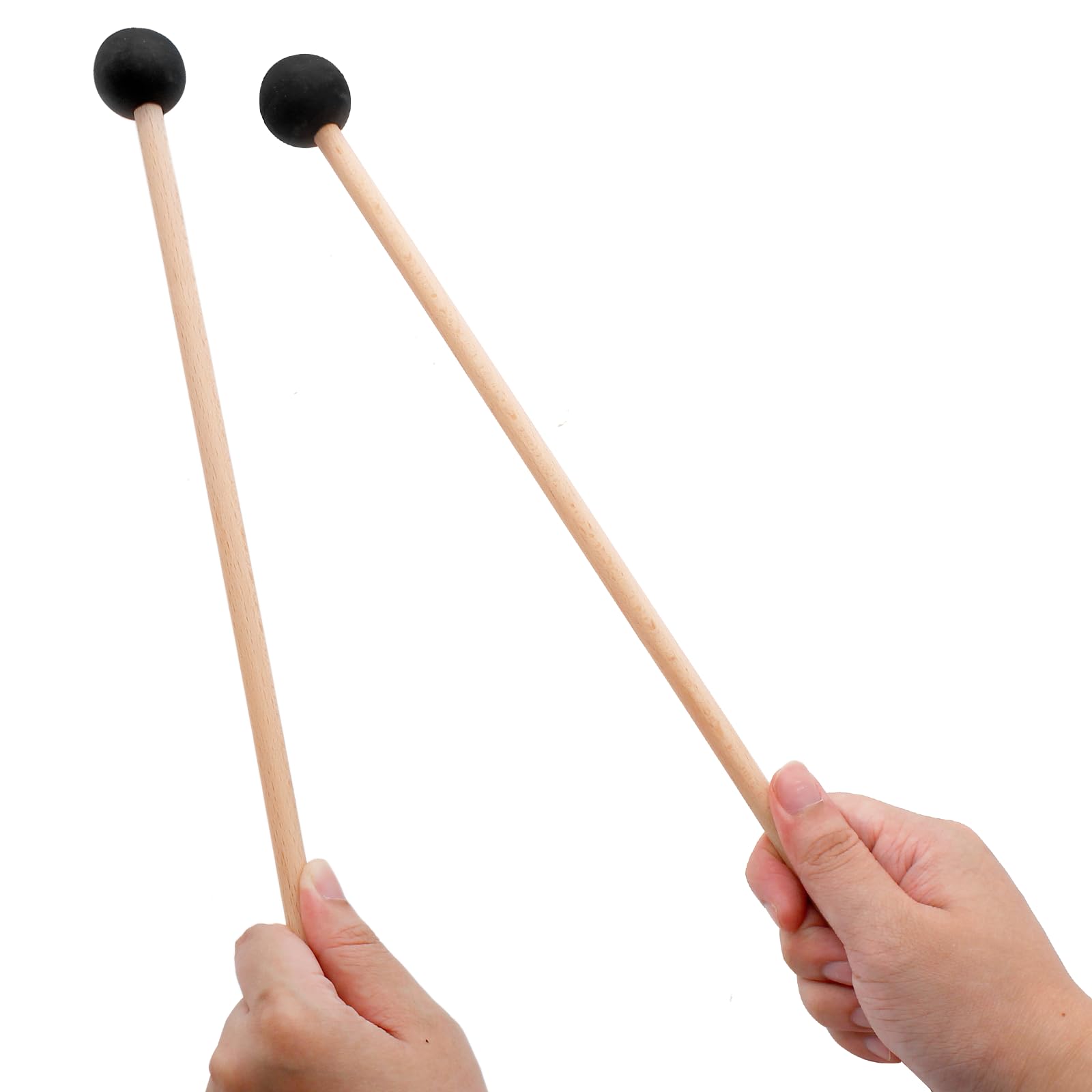 Luomorgo Glockenspiel - Mazos de xilófono con cabeza de goma, 6 unidades