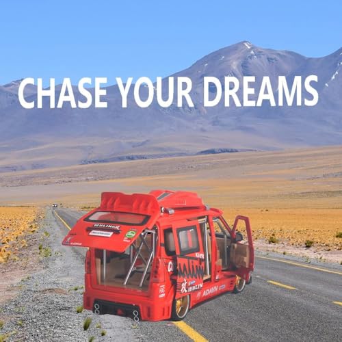 Image of 1:24 Scale Wuling Track Sports Van Diecast Model Car Premium Collectible with Realistic Details, Pull-Back Action, for Kids & Adults Best Gift Toys (Red)