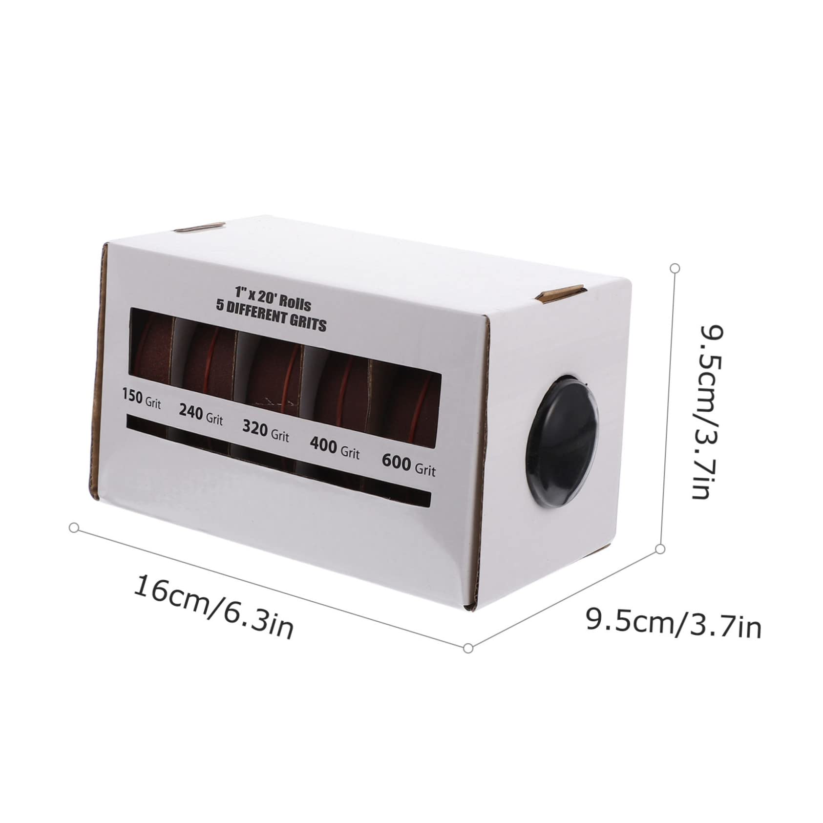 CIYODO Sanding Belt Box Sandpaper Assorted Draw Out Abrasive Polishing Sandpaper Roll Adhesive Backed