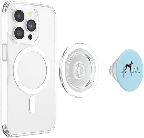 Miniatura 9 de Podenco Canario Dog Heartbeat EKG Dogs Lover & Owner Funny PopSockets Standard PopGrip