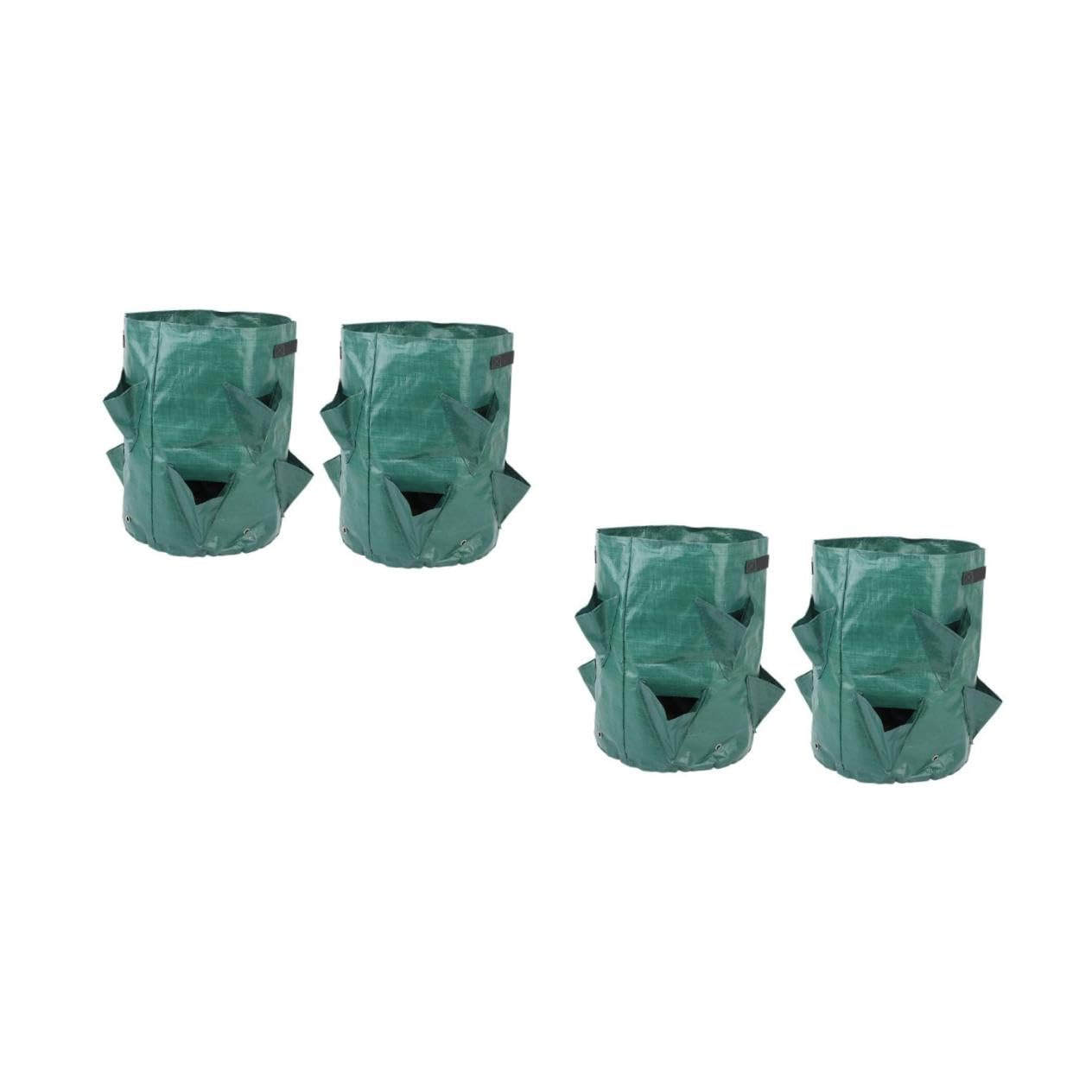 Toyvian 2 Series Bolsa De Crecimiento De Plantas De Fresas Bolsa De Transpirable Jardín Plantas Macetas 2 Piezas*2