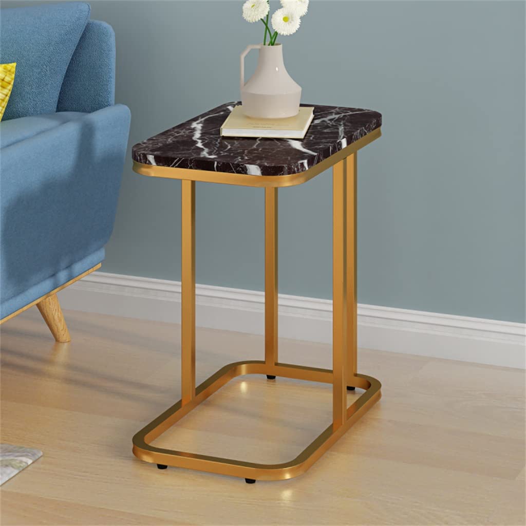 Minimalist Iron Art Coffee Table Living Room Sofa Corner Table Wooden Desktop Bedroom Small Coffee Table Desk