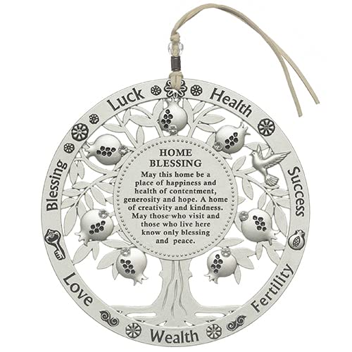 MUNDO JUDAICOTree Of Life Home Blessing Metal Good Luck Hanging Ornaments