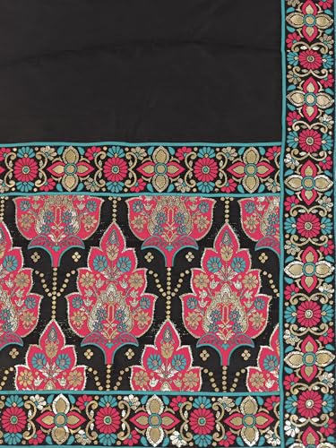 Image of PURVAJA Women's Jacquard Semi-Stitched Lehenga choli