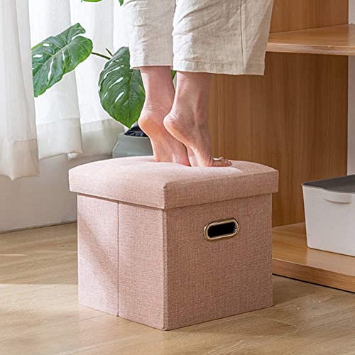 Pouf de rangement pliable pour gagner de la place et s'asseoir