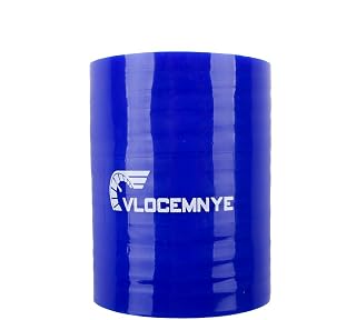 VLOCEMNYE Manguera acopladora recta de silicona de 41 mm de longitud (76 mm) de diámetro interior reforzado de 4 capas, manguera hidráulica industrial, color azul