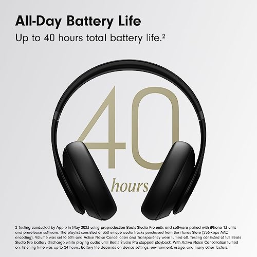 Image of Beats Studio Pro - Wireless Bluetooth Noise Cancelling Headphones - Black (Renewed Premium)