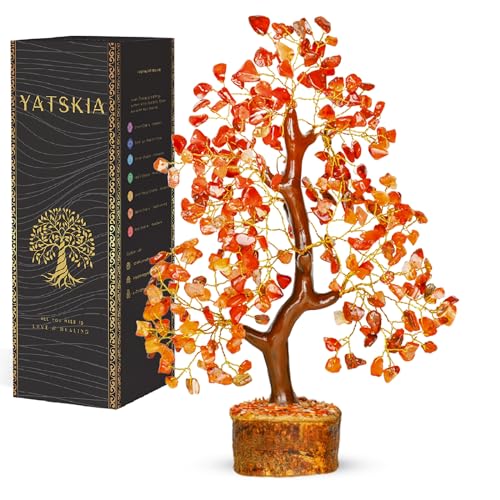 YATSKIA Carnelian Crystal Tree, Birthday...