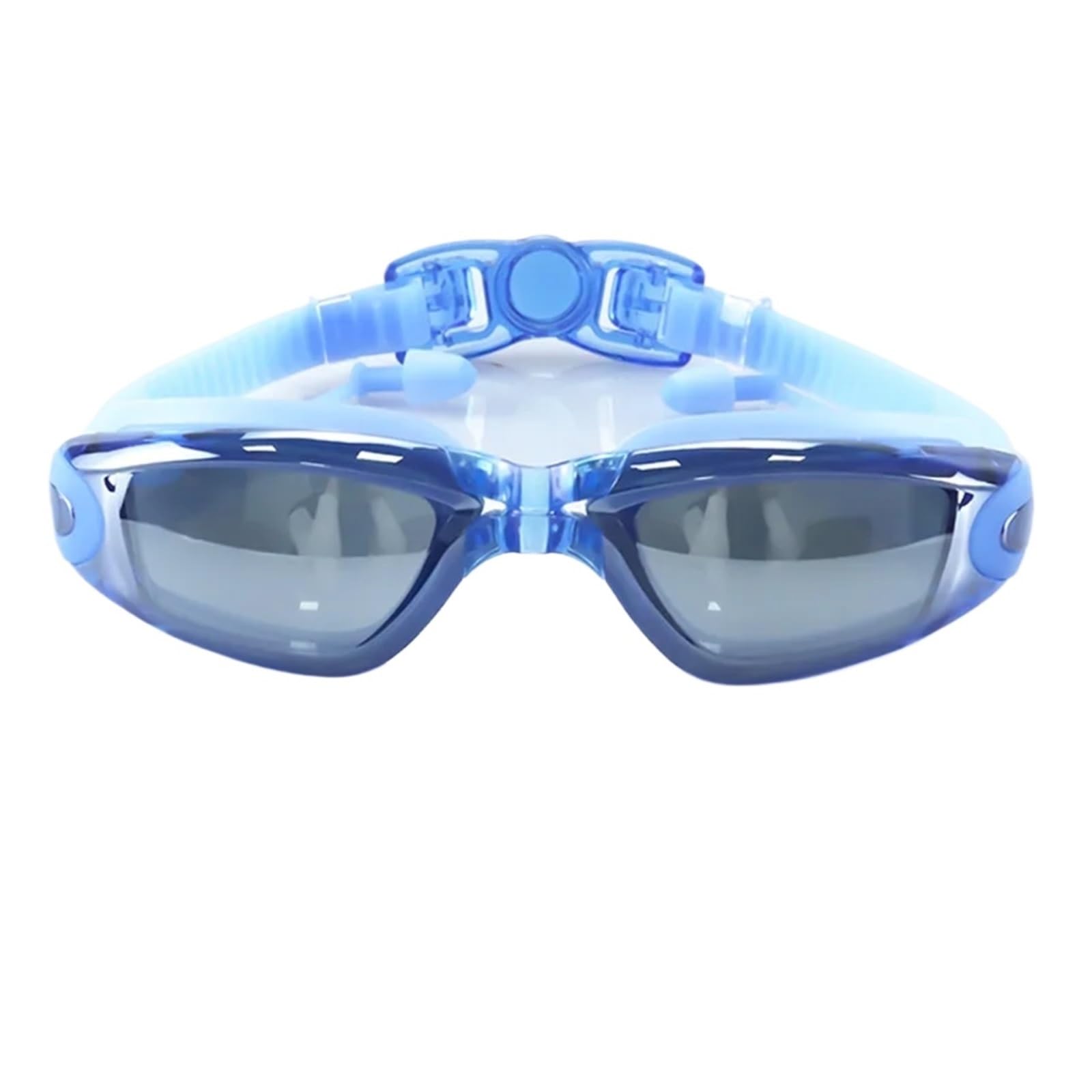 JUANYAO Occhiali Da Nuoto Occhialini da nuoto professionali for adulti con lenti antiappannamento for uomo e donna, impermeabili, regolabili, in silicone Per Il Nuoto(Sliver blue)