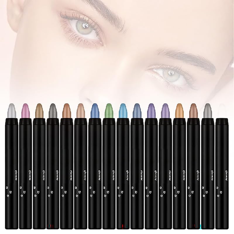Eyeshadow Shimmer Stick, 2024 New Highlighter Eyeshadow Pencil Waterproof Glitter Eye Shadow Eyeliner Pen, Waterproof Eyeshadow Shimmer Stick Long Lasting Brightener Eyeshadow Pencil Crayon Eyeshadow Shimmer Stick, 2024 New Highlighter Eyeshadow Pencil Waterproof Glitter Eye Shadow Eyeliner Pen, Waterproof Eyeshadow Shimmer Stick Long Lasting Brightener Eyeshadow Pencil Crayon