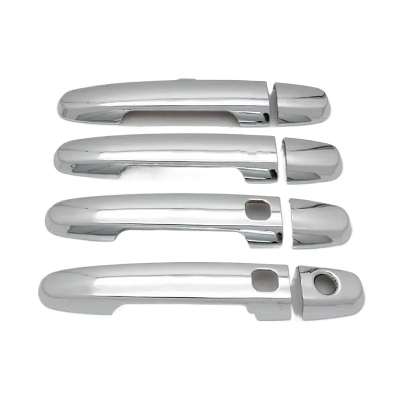 Enjoliveur de poignée de porte Peugeot 108 chromé argent à 2 boutons