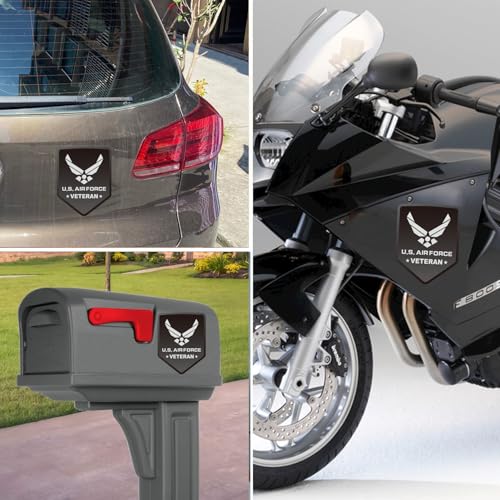 Image of Air Force Veteran Magnet Decal for Car, Vinyl Car Sticker Proud， Magnetism Decal Cars Trucks Vans,Can be Recycled, high-Speed Driving Does not Fall Off
