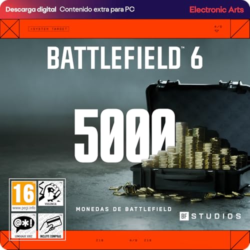 5 000 monedas BF | Battlefield 6 & REDSEC PCWin | Código de descarga inmediato EA App | Videojuegos | Castellano
