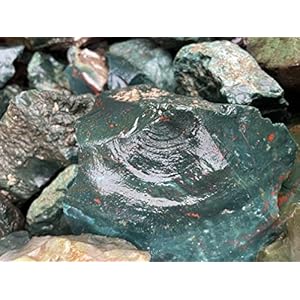 The Allegiance 100 grams 100% Authentic Raw/Rough natural Crystals Stone For Healing & Meditation (Bloodstone) 7 51v+uS1DBDL. SL500 . SS300