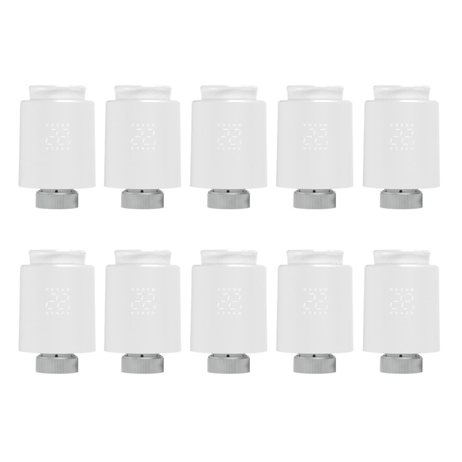 Zawór Termostatyczny TRV WiFi Smart Radiator Siłownik Regulator Temperatury Głos OszczęDza Energię I Koszty Ogrzewania(WiFi-10PCS)