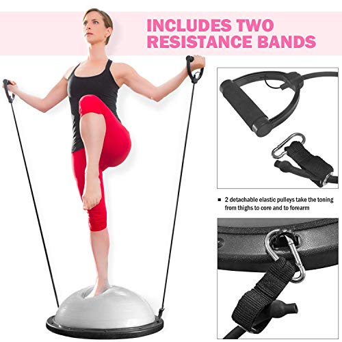 Sportneer-Balance-Half-Ball-Trainer-Bundle-with-Deep-Muscle-Roller-Stick