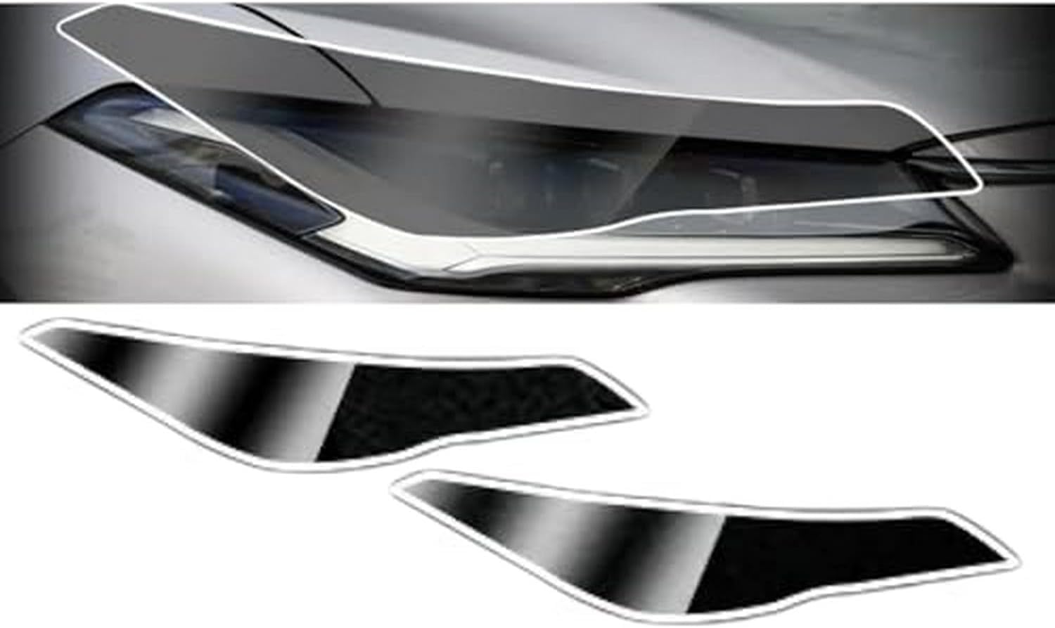 SamLng Car Front Light Film for Avalon 2018-2023 Car Exterior Headlight Film Front Lamp Tint Film Ppf TPU Sticker Car Light Tint Film