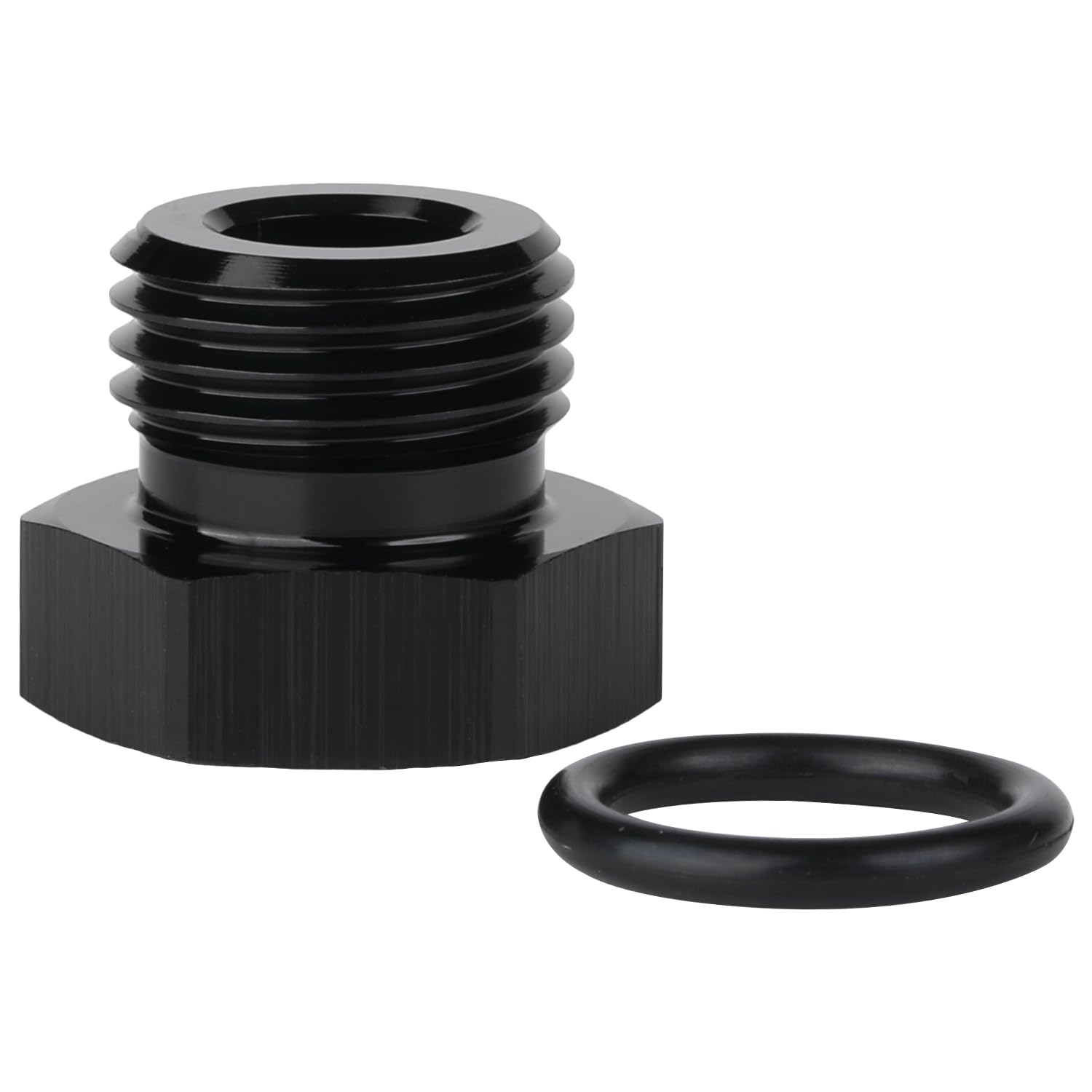 8AN Flare to -6 ORB O Ring Boss Adapter AN Fitting ORB BLACK 1PCS 8AN Flare to -6 ORB O Ring Boss Adapter AN Fitting ORB BLACK 1PCS