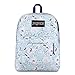 Produktbild JanSport Black Label Superbreak Backpack - Lightweight School Bag | Blue Sketch Floral Print