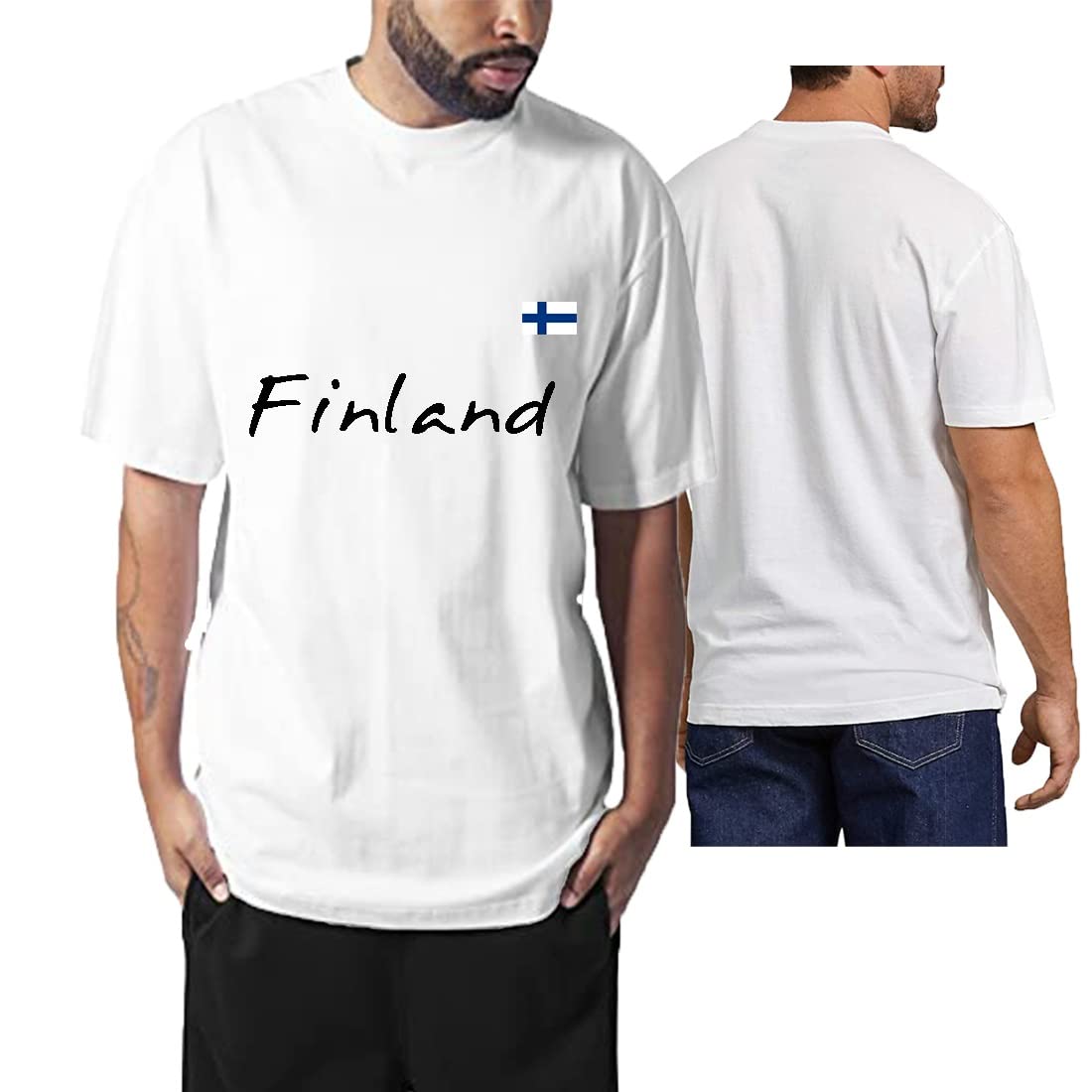 T-shirt De Sport Homme KIT PILKKOSET Finlande Blanc Taille L