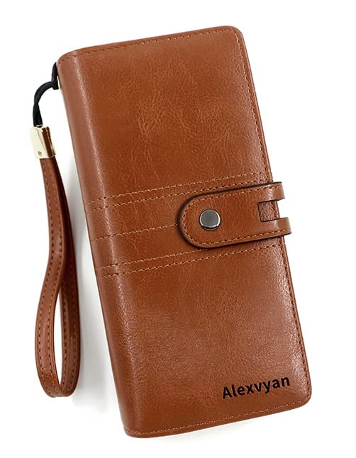 Long Bi-Fold Zipper Women Female Girl Wallet Large Capacity PU Leather Clutch Women's Wristlet-image-37