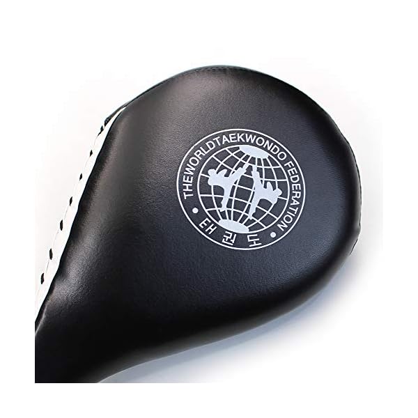 M-Aimee 2 Pack Taekwondo Kick Pad Target Durable Tae Kwon Do Karate Kickboxing Training Pads (Black)