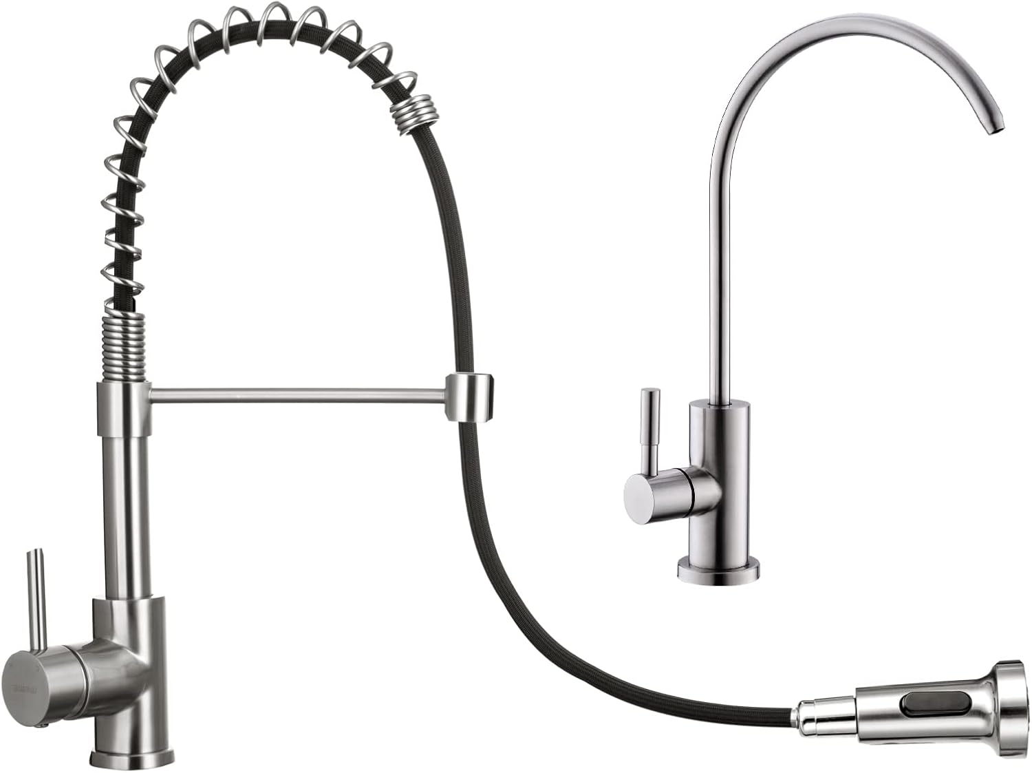 Kitchen Sink Faucet, Kitchen Faucets with Pull Down Sprayer WEWE