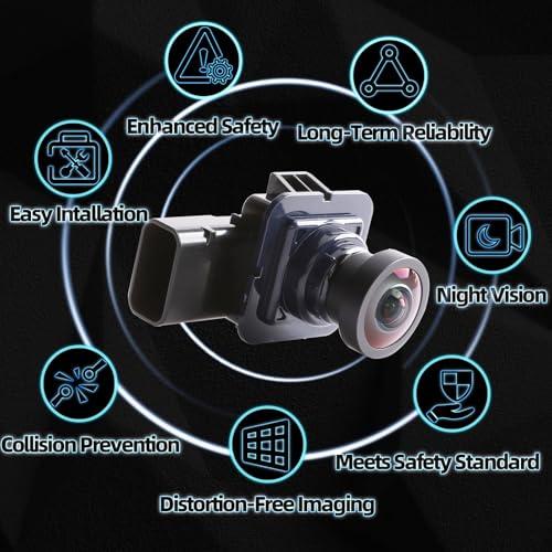 Image of MITZONE Rear View Backup Camera for Car Compatible with 2013 2014 2015 Ford Explorer Truck Pickup Parking Asist Camera 1080P HD 120-170 Wide-Angle Coverage GJ5T-19G490-AD