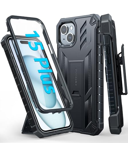 Coque antichoc iPhone 15 Plus avec protection chutes et béquille