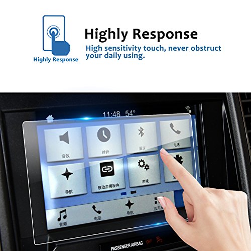 Image of LFOTPP F150 Screen Protector for 2015-2021 2022 2023 F*ord F 150 F150 F250 F350 F450 sync2 sync3 Coupe Hatchback 8 Inch Navigation Glass Infotainment 8 inch Center Touch Screen Protector