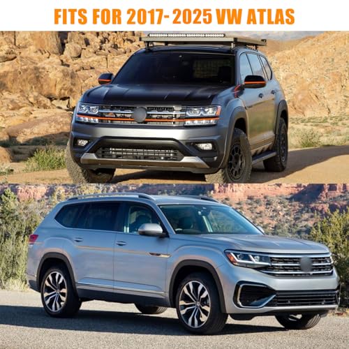 Image of Waterproof Car Covers Replace for 2017-2025 VW Atlas, 6 Layers All Weather Custom-fit Car Cover with Zipper Door & Windproof Bands for Snow Rain Dust Hail Protection (Atlas)