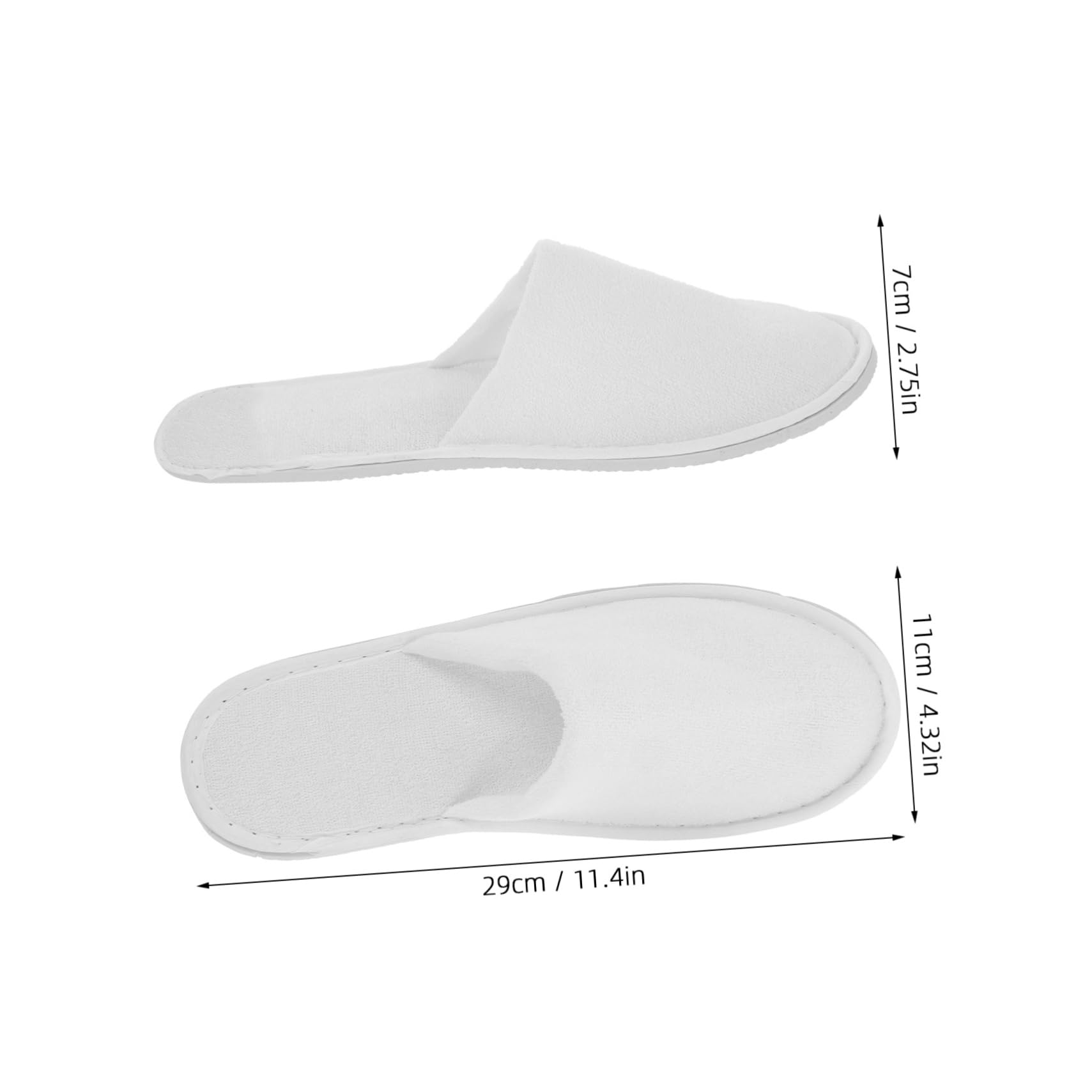 BESPORTBLE Hotel Spa Wedding Slippers 5 Pairs Disposable for Guests Men's Women's Comfy Slippers Skid-resistant Secure Easy to Store