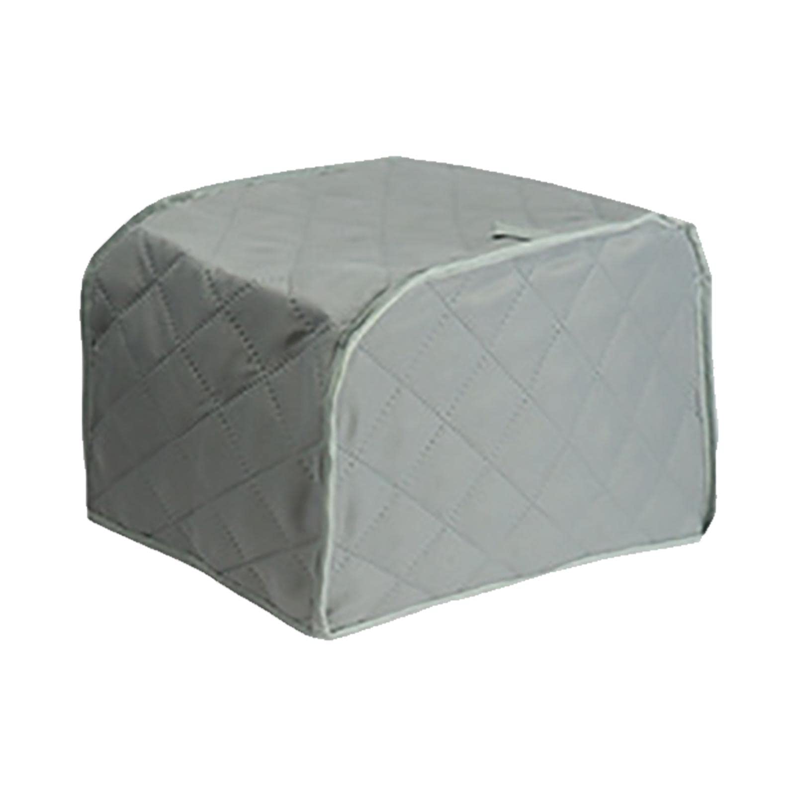 shangfu-team 4 Toaster Cover Bread Machine Dust Protection Cover Kitchen Toaster Cover Washable Cotton Linen Bakeware Protector Fits for Most 4 Long Slot Toasters, Gray