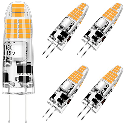 AGOTD Ampoule G4 LED 2W, Blanc Chaud 3000K Ampoules, 2W Équivalent 20W G4 Ampoule Halogène, 180LM, non dimmable, Lot de 5 Cover