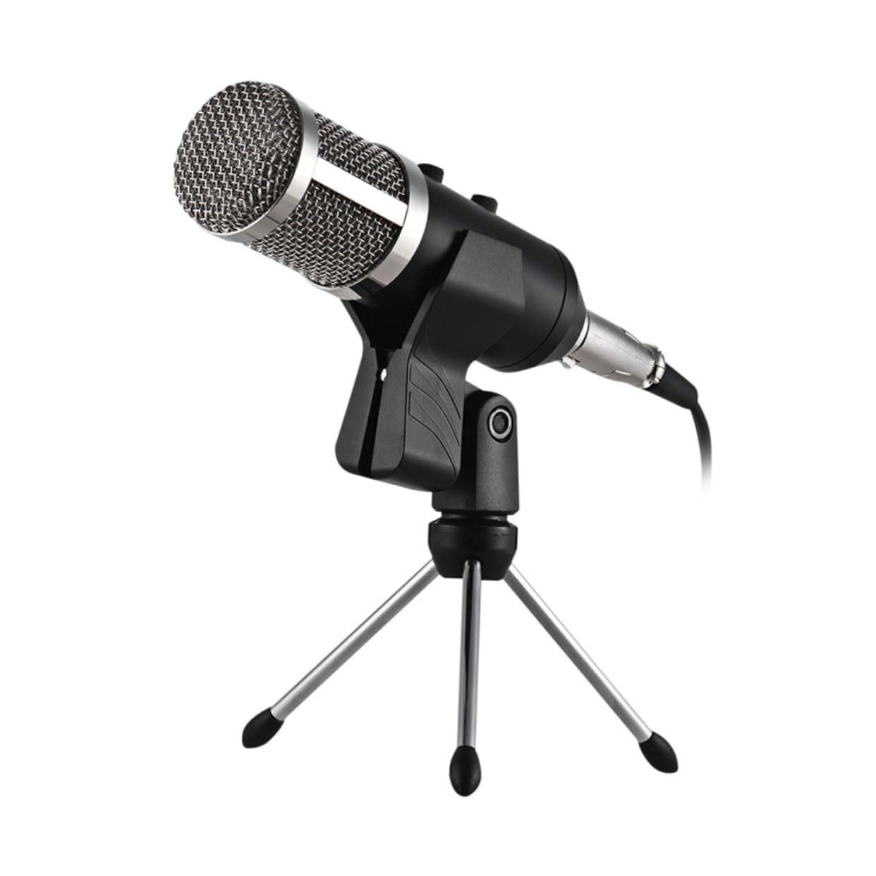 Hemoton Recording Condenser Microphone Broadcasting Webcast Podcast with Echo Feature Locking Knob and Mic Stand Mount