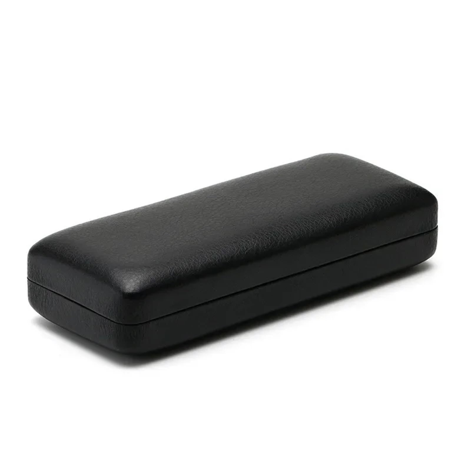 étui à lunettes, Étui à lunettes de soleil carré portable en cuir PU/métal