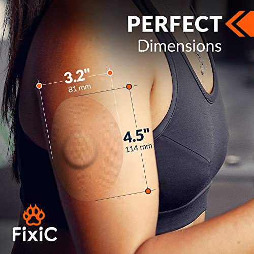 Fixic Freestyle Adhesive Patches 25 PCS – Good for Libre 1, 2, 3 & Plus – G7 & Stelo – Guardian – Waterproof Adhesive Bandages – Libre Covers – Pre-Cut Back Paper – Long Fixation for Sensor! (Tan) - Thumbnail 3