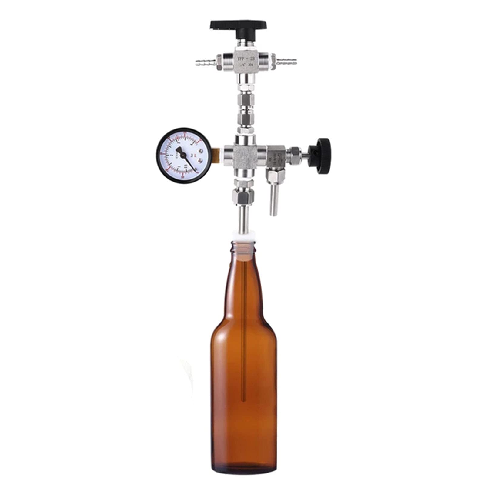 Remplisseur de bouteilles à contre-pression pistolet à bière en acier inoxydable 304 pour homebrew