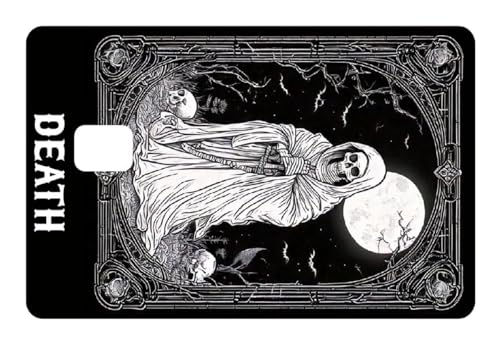 Death Gothic Credit Card Skin Debit Card Stickers for Key, Debit, Credit, Bank Card 4PCS Card Skin for Adults