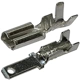 Terminales eléctricos planos AERZETIX: 200x Terminales eléctricos planos macho hembra 2.8mm 0.8mm 0.5-1mm² C11482C11487