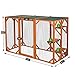 COZIWOW 71” x 32” x 43” Large Wooden Catio Outdoor Cat Enclosure, Outside Cat Cage House Pet Playhouse Playpen Window Box