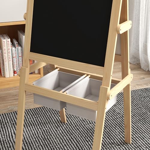 Tableau chevalet enfants double face tableau noir rouleau de papier - 7