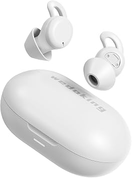Sleep ANC Earbuds, Noise Cancelling Comfortable Side Sleeper Headphones with AI Sleep Monitor, Ultra Thin Invisible Sleeping Earphones, Up to 11 Hours of Sleep Mode, Personal Alarm