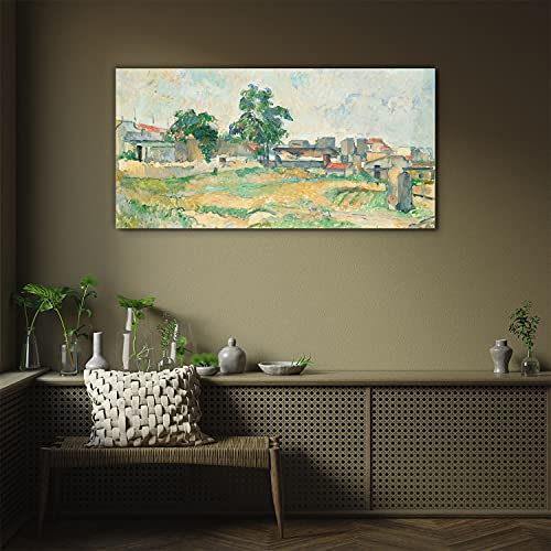 Verre trempé 100x50cm de qualité supérieure Impression Paris Cézanne - 3