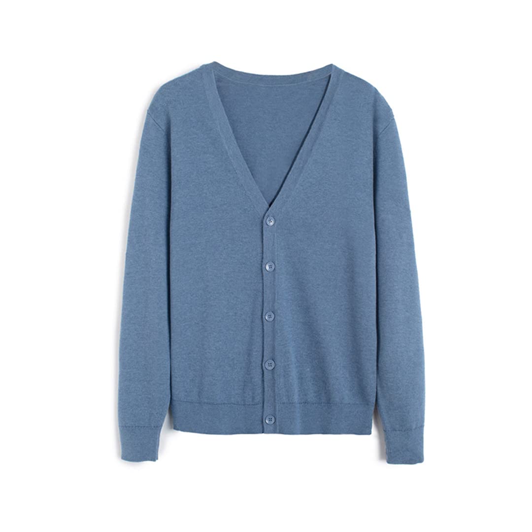 Zadaos Hombre Color Sólido Suéter De Punto Otoño Invierno Algodón Cárdigan Casual Botones Cárdigans