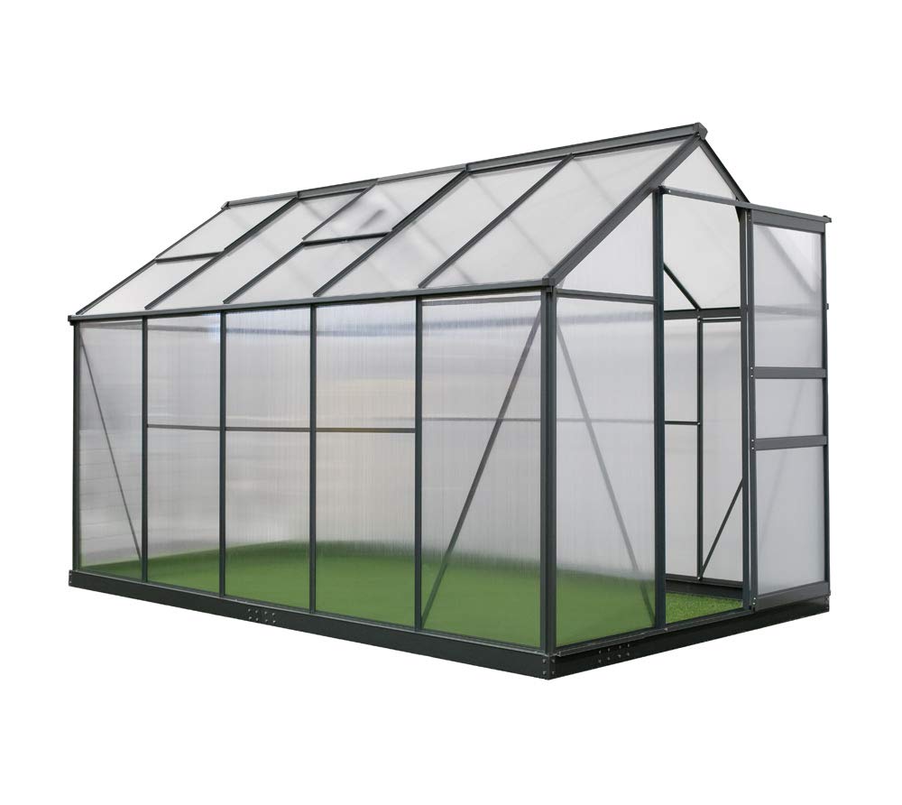 WESTMANN Gewächshaus Flora 610 Aluminium 312x192x201 cm Anthrazit Treibhaus