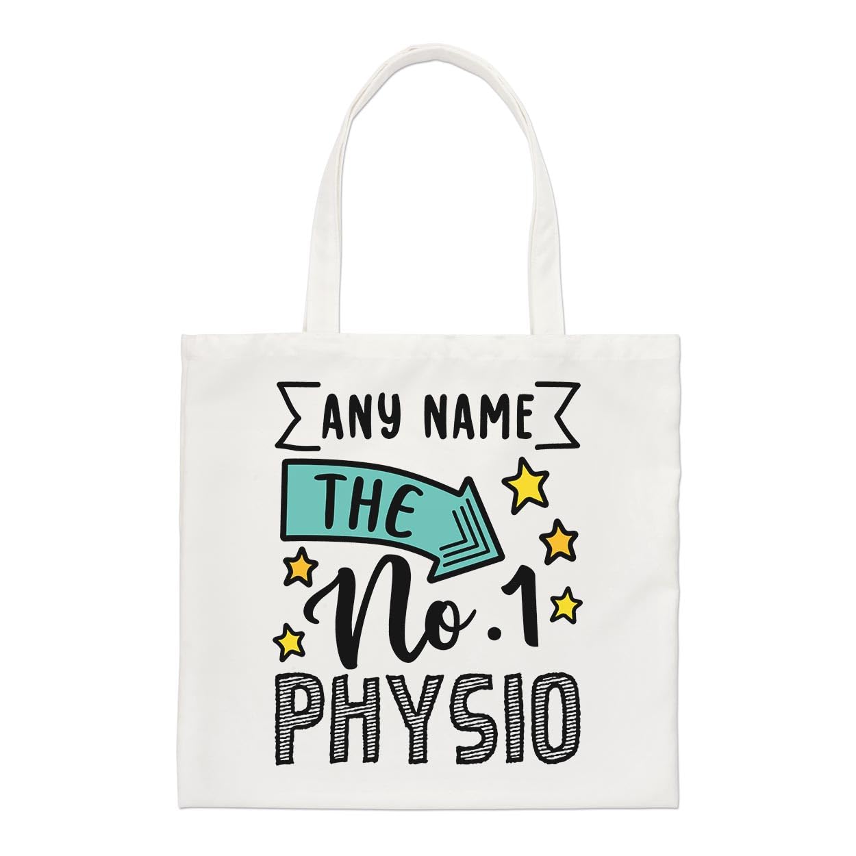 Personalised No.1 Physio Name Regular Tote Bag